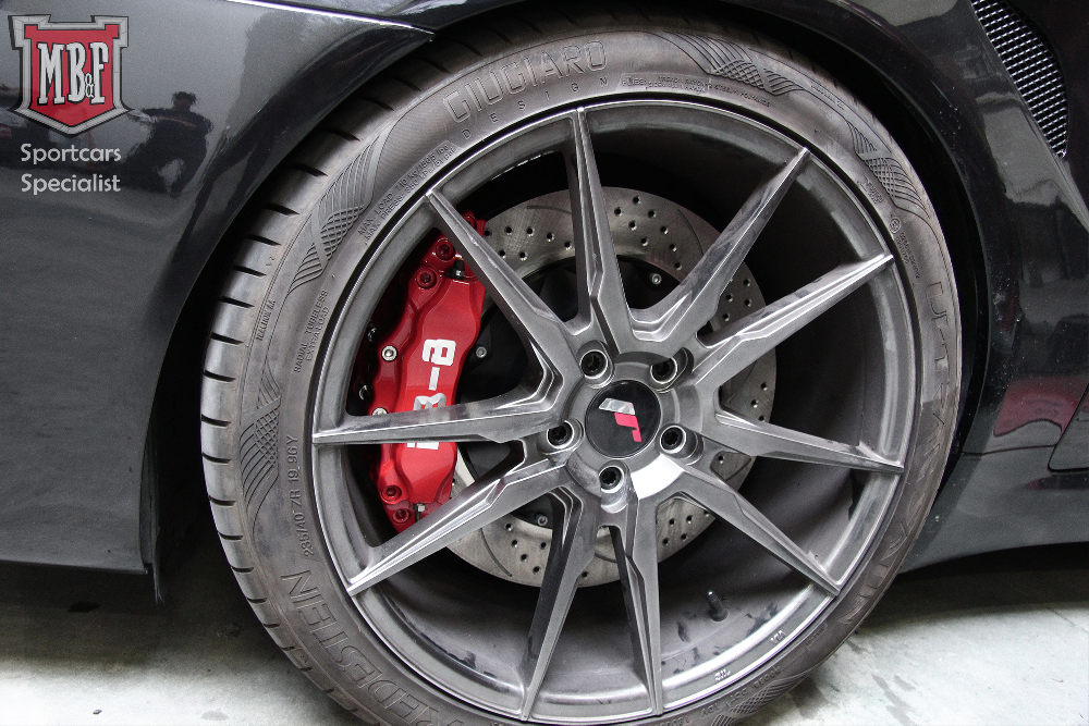 Kit gros freins sur-mesure PB-Brakes sur cette superbe Brera V6.