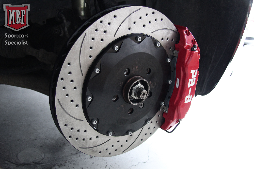 Kit gros freins sur-mesure PB-Brakes sur cette superbe Brera V6.